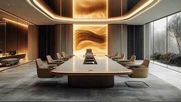 会议室设计会议室桌子中心2