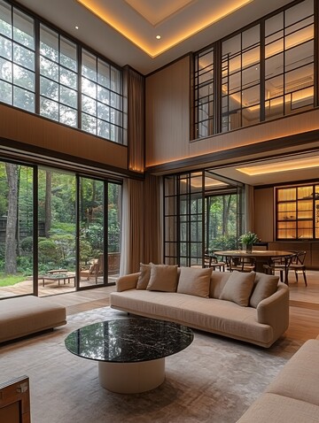 宽敞明亮中式客厅2