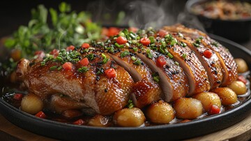 烤鸭飘香烤鸭飘香美食1