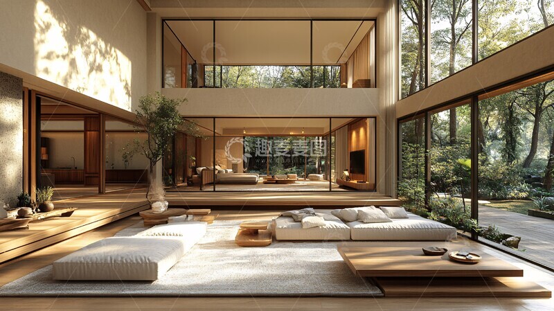 高清大图下载【趣麦麦图】别墅内景别墅内景客厅1