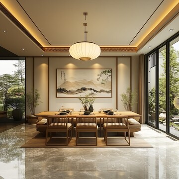 绿植装饰客厅餐厅1