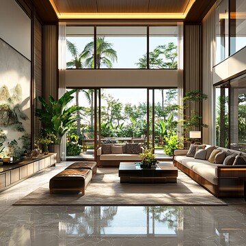 绿植装饰客厅餐厅2