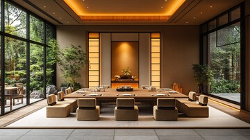 明亮简约餐厅设计2