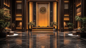 东方宋式酒店大堂1