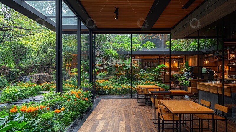 高清大图下载【趣麦麦图】岭南风格咖啡馆1