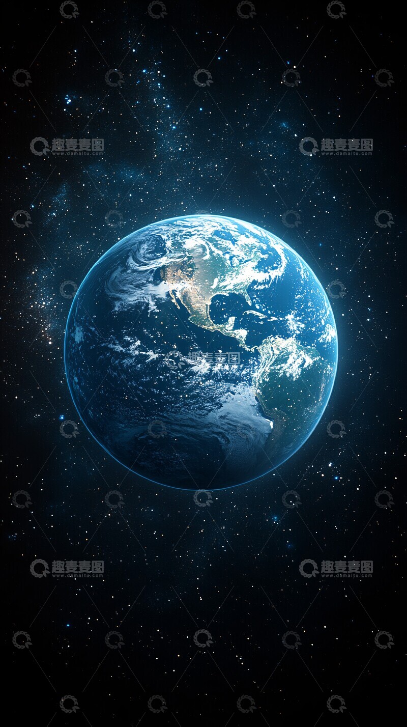 高清大图下载【趣麦麦图】地球太空视角2