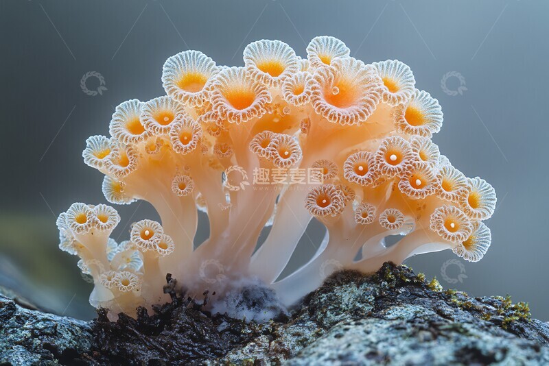高清大图下载【趣麦麦图】黏菌珊瑚状果体2