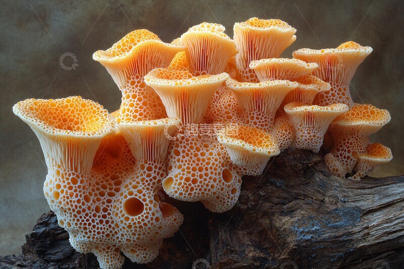 高清大图下载【趣麦麦图】橙黄鳞伞菇群生2