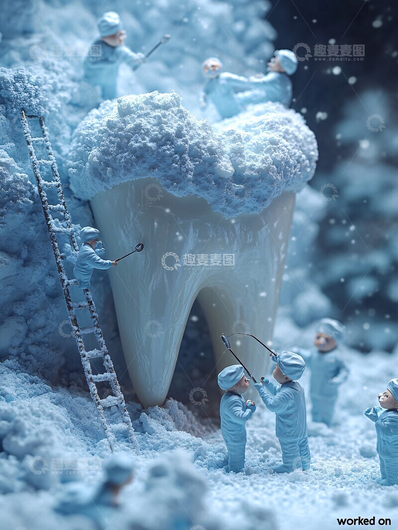 大牙齿上的小牙医1