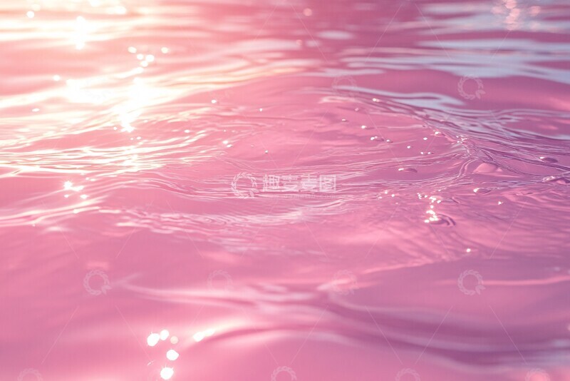 高清大图下载【趣麦麦图】粉红水波纹效果2
