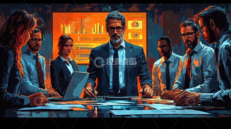 高清大图下载【趣麦麦图】员工入职培训场景1