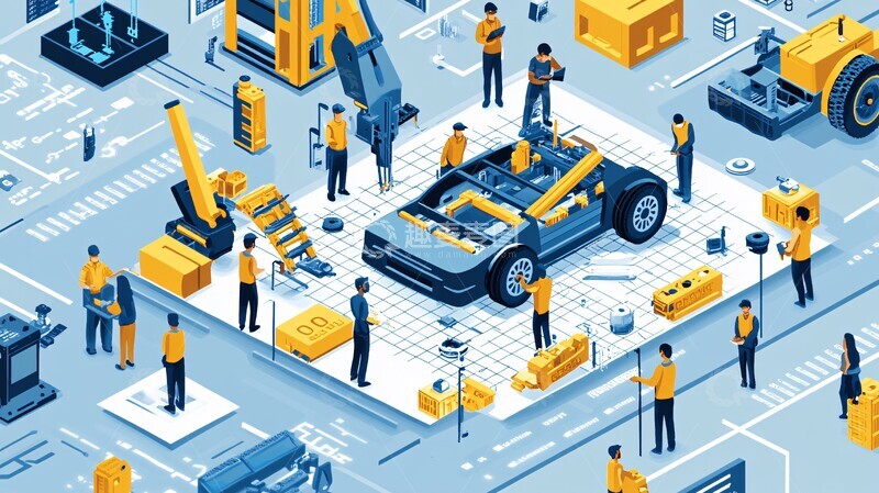 高清大图下载【趣麦麦图】建造者模式组装场景1