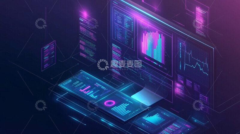高清大图下载【趣麦麦图】实时分析数字展示