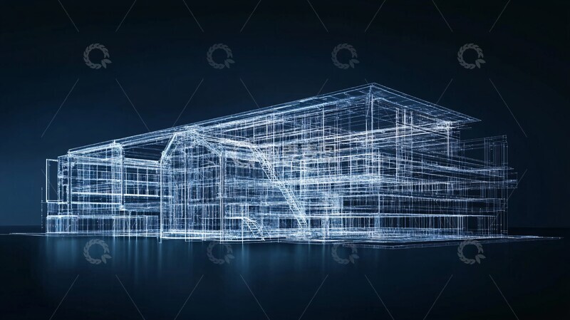 高清大图下载【趣麦麦图】钢结构建筑背景2