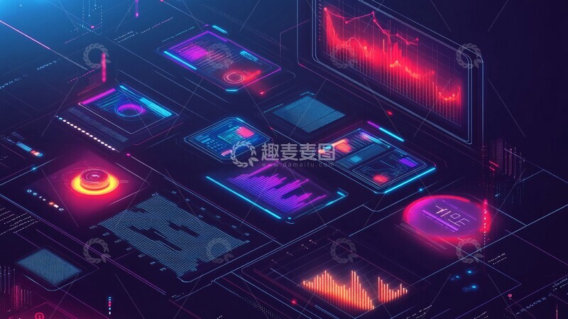 高清大图下载【趣麦麦图】实时分析数字展示1