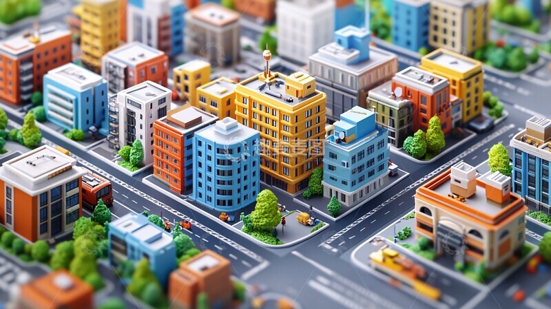 高清大图下载【趣麦麦图】互联网建设城市2