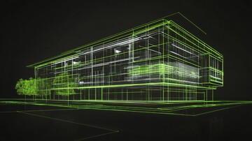 建筑全景线条图2