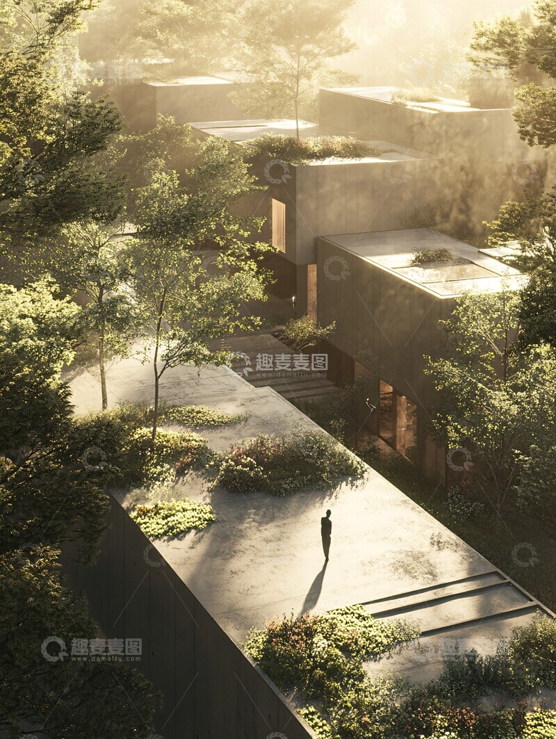 高清大图下载【趣麦麦图】智能平台连接屋顶1