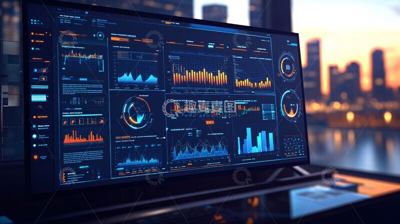 高清大图下载【趣麦麦图】工业园区数据监控2