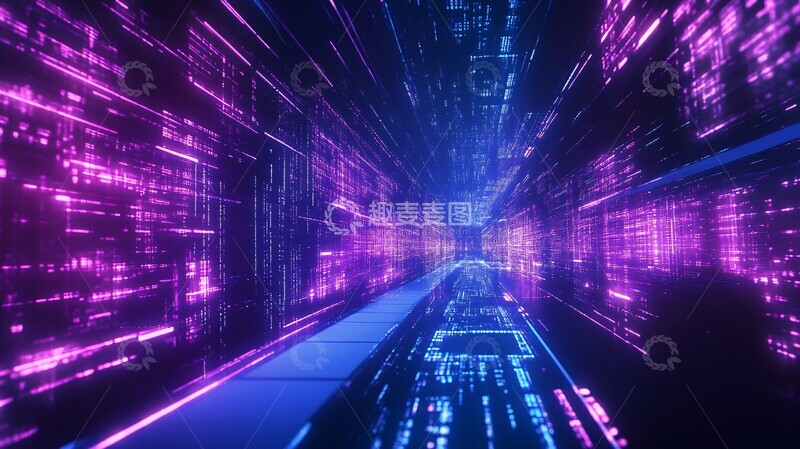 高清大图下载【趣麦麦图】数字网络连接2