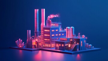 智能工厂粉色背景2