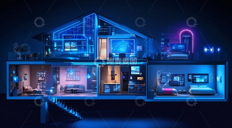 高清大图下载【趣麦麦图】智能家居系统设备1