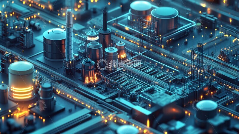 高清大图下载【趣麦麦图】能源电网布局2