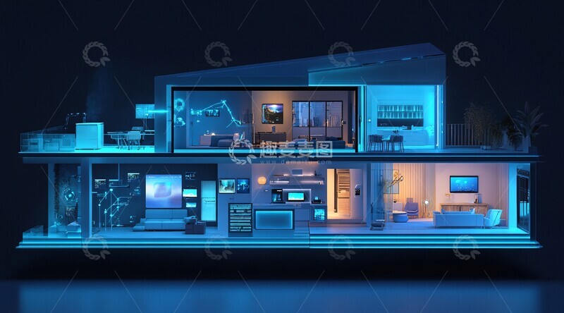 高清大图下载【趣麦麦图】智能家居系统设备2