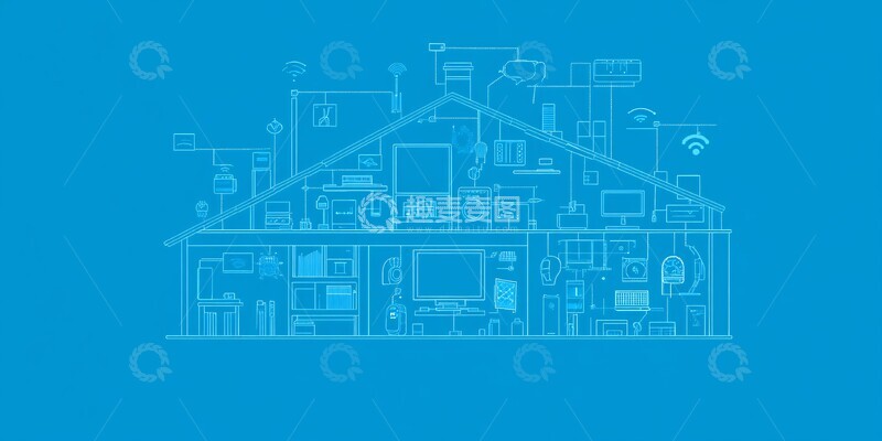 高清大图下载【趣麦麦图】智能家居网络图1