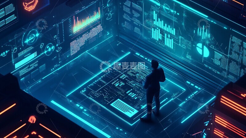 高清大图下载【趣麦麦图】数字营销仪表盘2