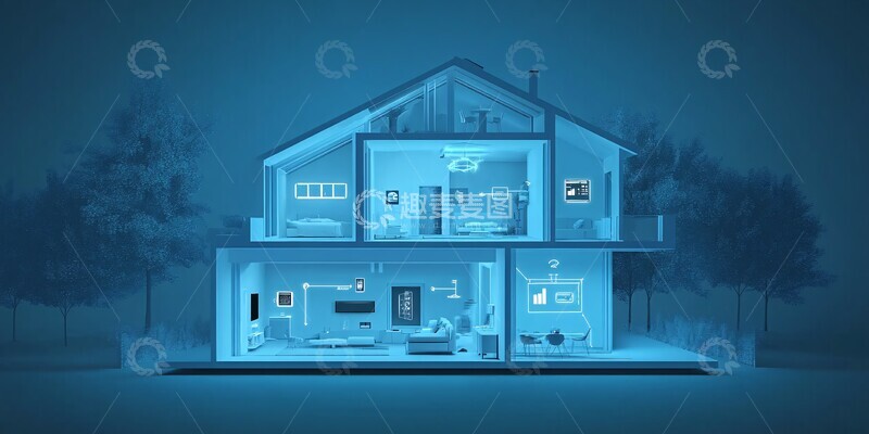 高清大图下载【趣麦麦图】智能家居网络图2