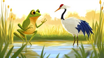 蛙与鹤的对峙1