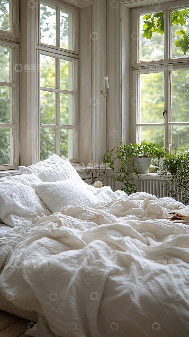 高清大图下载【趣麦麦图】简约卧室细节2