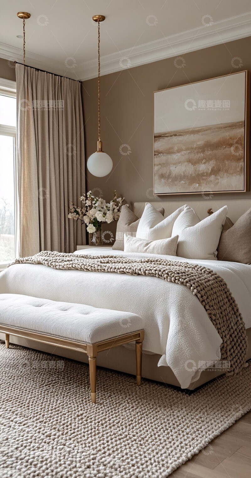 高清大图下载【趣麦麦图】主卧软色主题