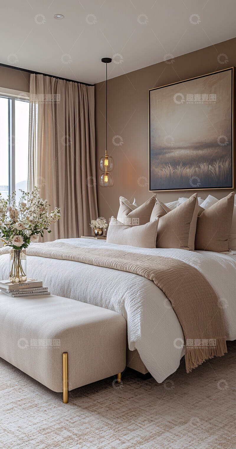 高清大图下载【趣麦麦图】主卧软色主题1