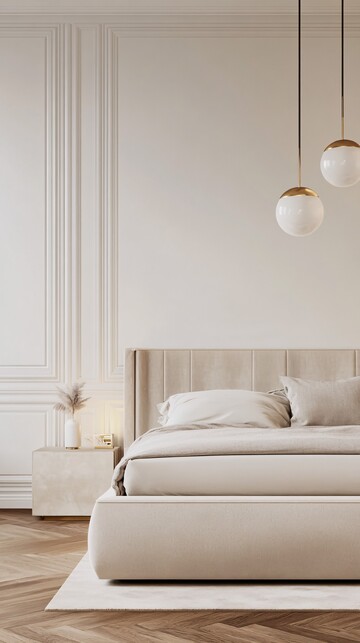 奢华贝壳吊灯卧室1