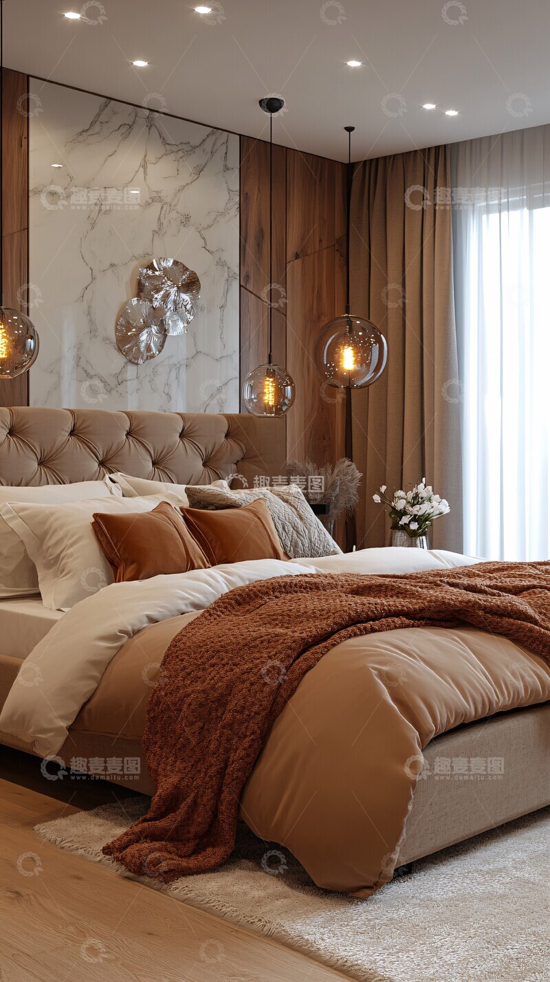高清大图下载【趣麦麦图】豪华现代卧室设计1