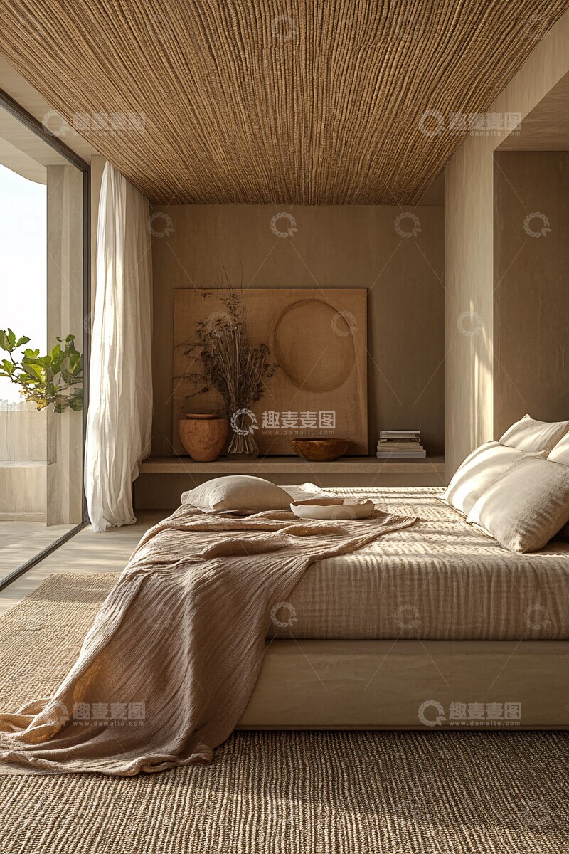 高清大图下载【趣麦麦图】现代卧室室内摄影2