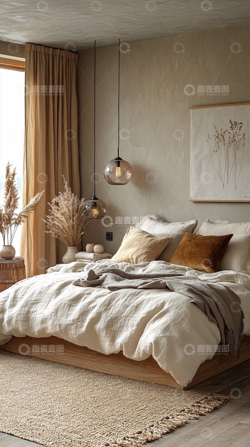 高清大图下载【趣麦麦图】秋意浓卧室设计2
