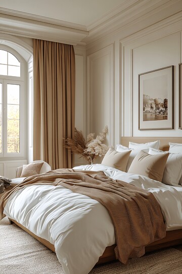 白色现代卧室空间1