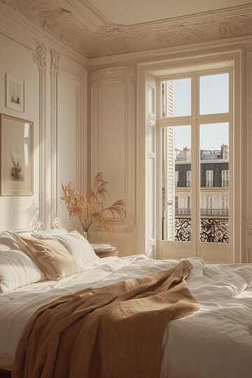 白色现代卧室空间2