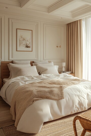 白色现代卧室空间