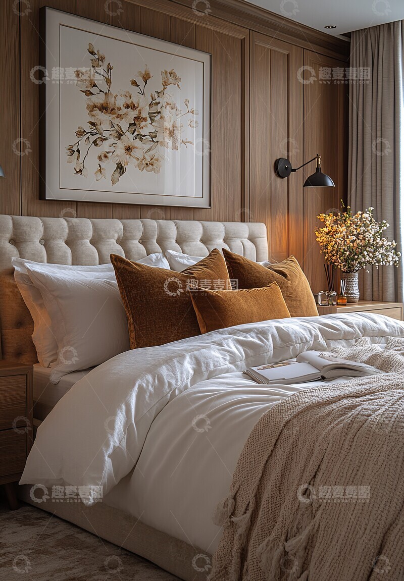 高清大图下载【趣麦麦图】简约卧室软光设计