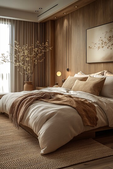 现代卧室室内摄影1