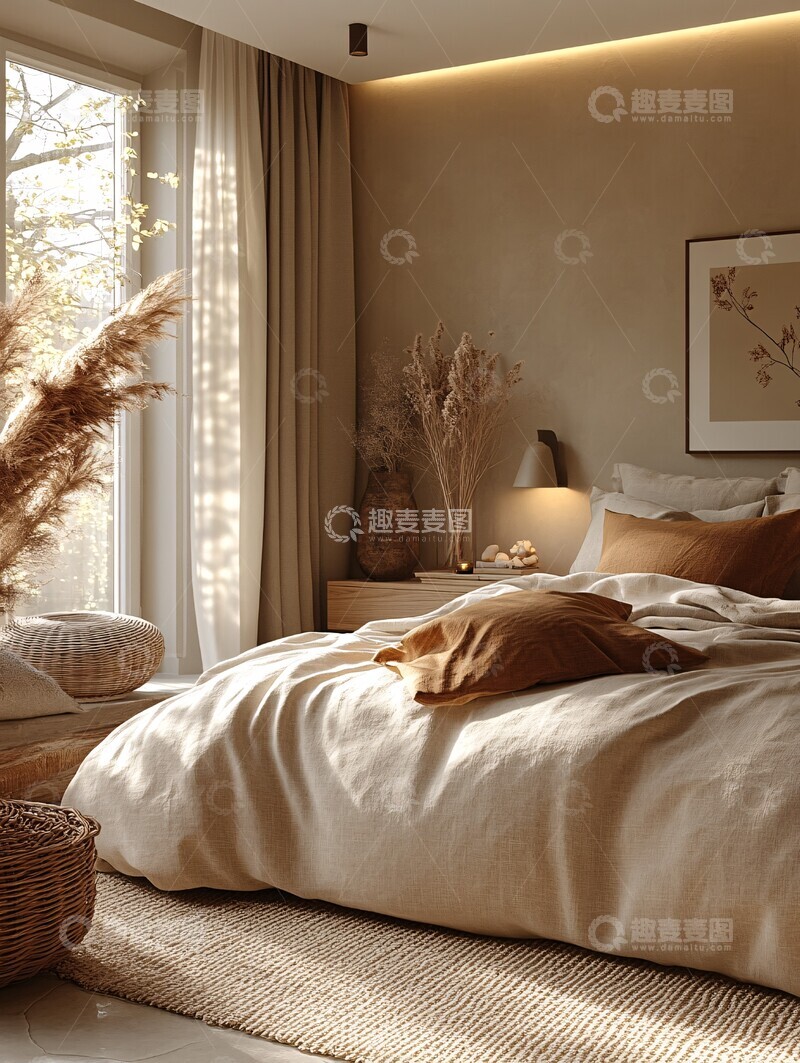 高清大图下载【趣麦麦图】线性灯卧室布局