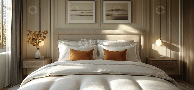高清大图下载【趣麦麦图】现代简约主卧室2