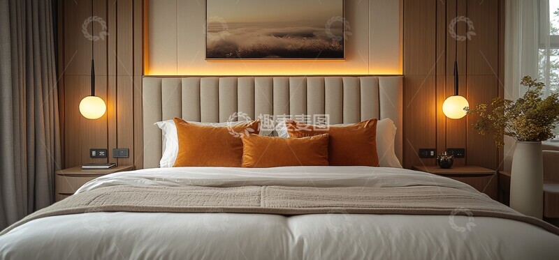 高清大图下载【趣麦麦图】现代简约主卧室