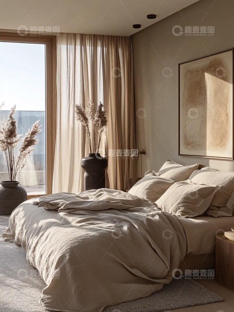 高清大图下载【趣麦麦图】简约卧室设计方案1