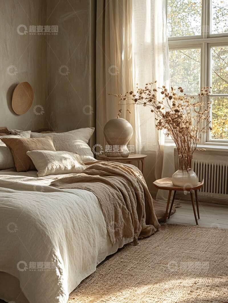 高清大图下载【趣麦麦图】小地毯划分卧室区域2