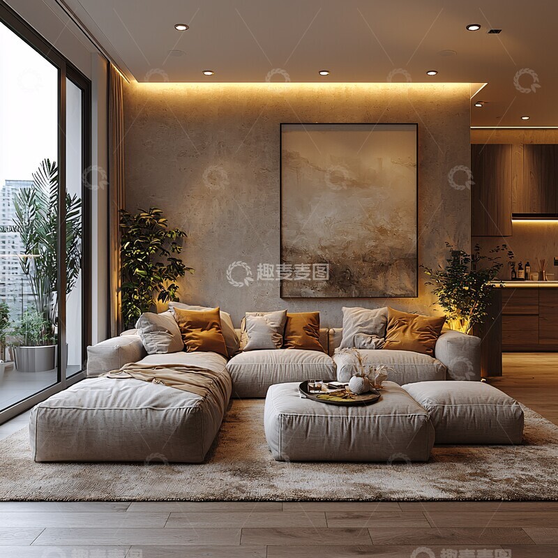 高清大图下载【趣麦麦图】新居浅色温暖布局1